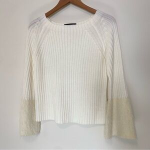 Furry Bell Sleeve Sweater